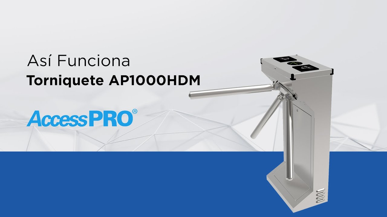 Así funciona el torniquete AP1000HDM