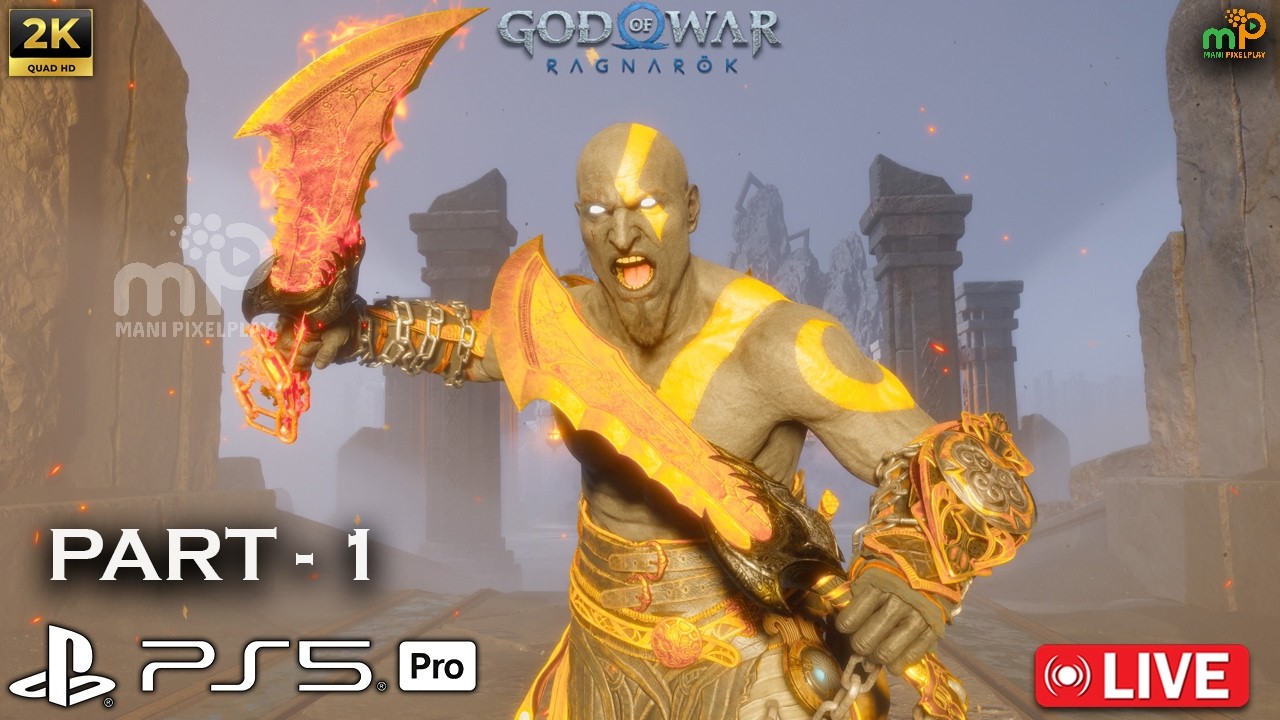 God of War Ragnarok NG1 Live PS5 Pro - Part 1