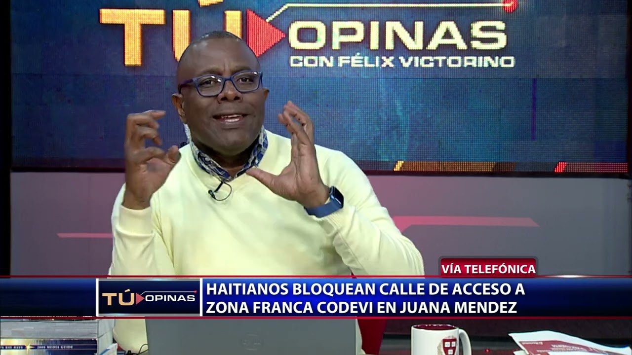 Haitianos Bloquean calle de Acceso a zona franca Codevi en  Juana Mendez