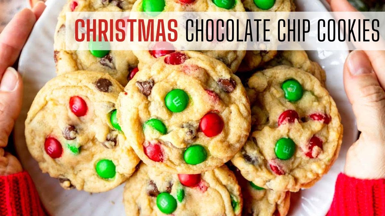 Christmas Chocolate Chip Cookies Perfect For Santa