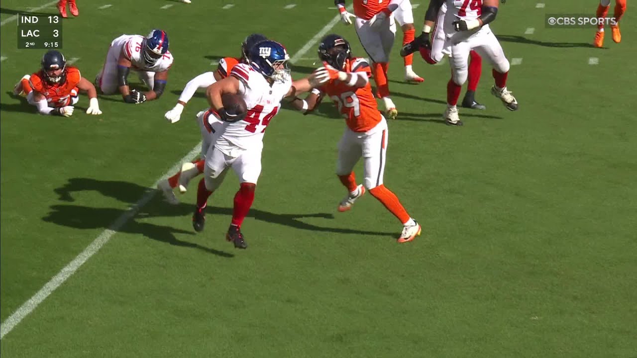 Skattebo looks like a battering ram on catch-and-run TD