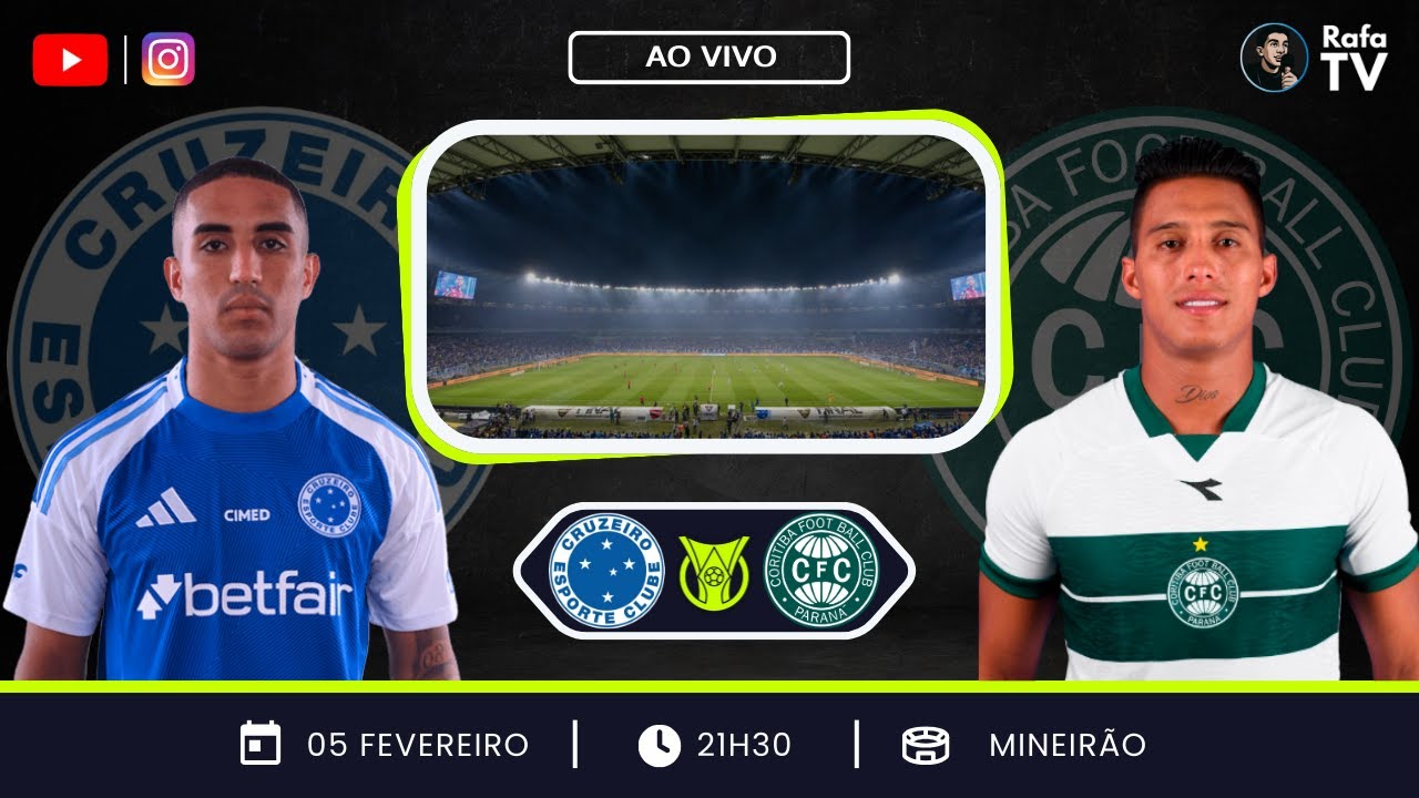 CRUZEIRO x CORITIBA AO VIVO | Campeonato Brasileiro 2026 – 2ª Rodada | Mineirão