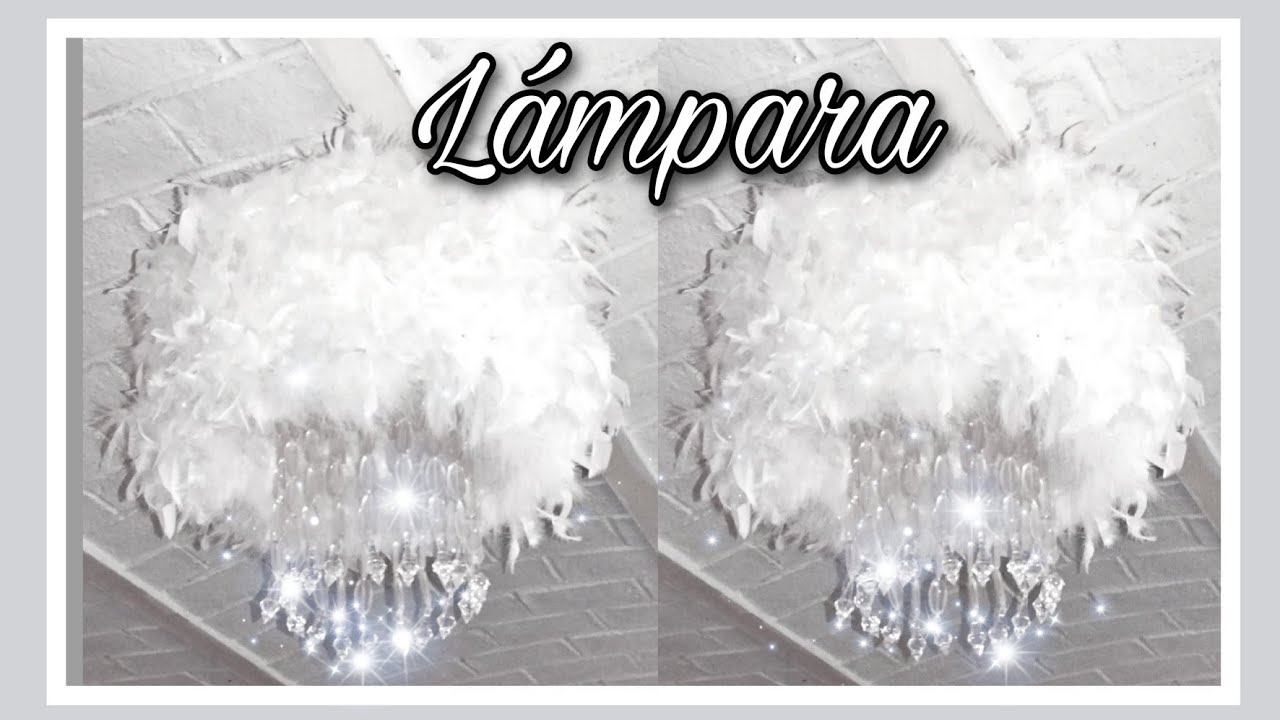 Lámpara de plumas