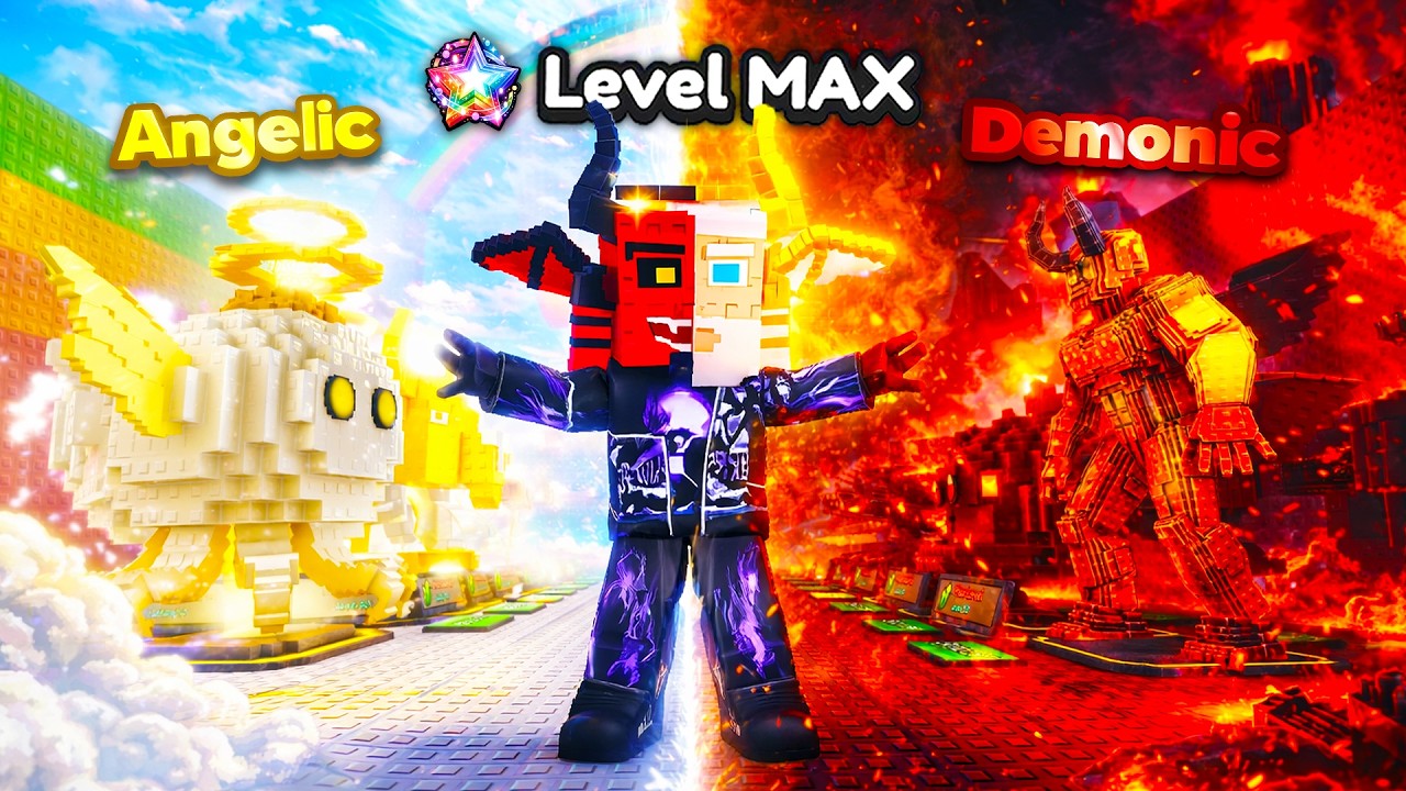 Разблокировка светящегося блока максимального уровня в игре Be a Lucky Block! (Roblox)