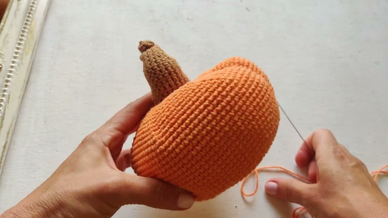 Giving pumpkin a shape