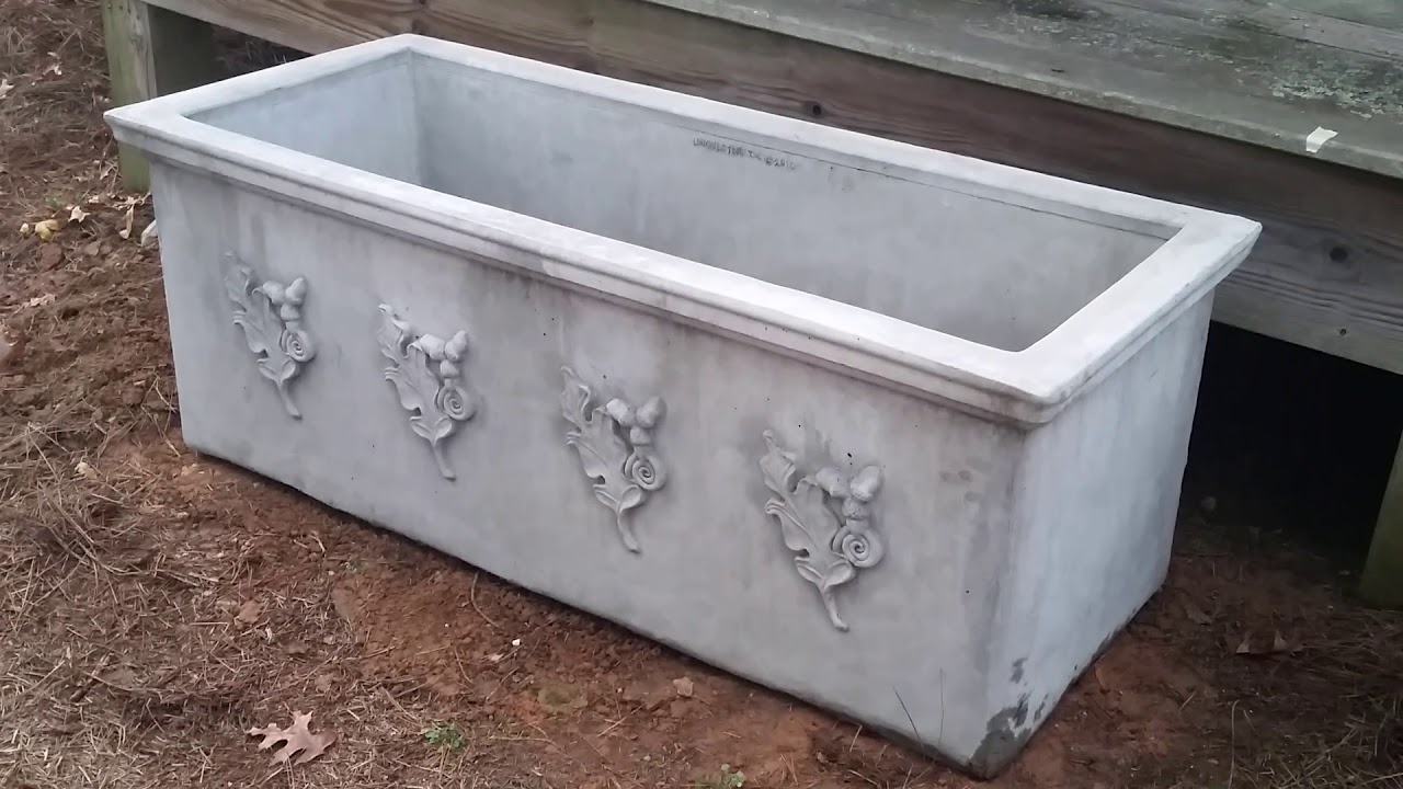 Asheville Local Moving Company on Delivery Concrete Planter from Gardener's Cottage Biltmore Village