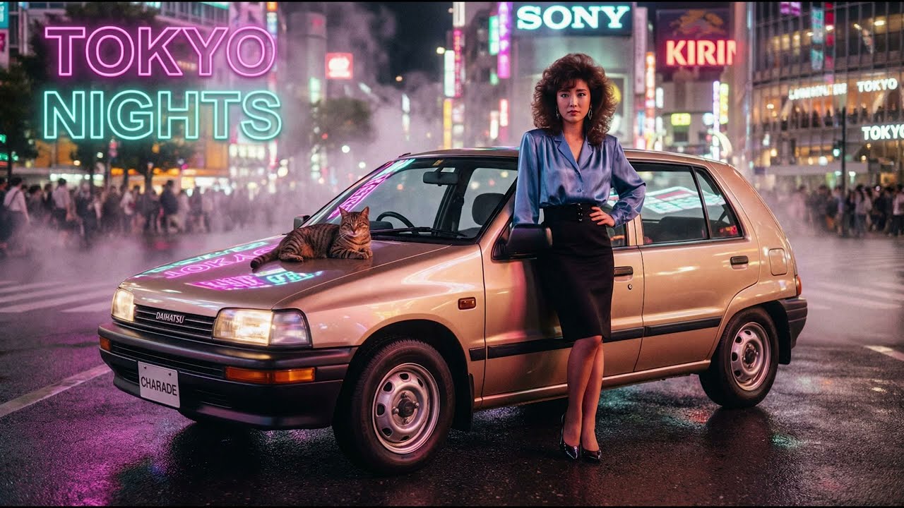 Bubble Era Night Drive – Daihatsu Charade City Pop Instrumental/昭和バブルの夜｜ダイハツ シャルマンとネオン街を流すシティポップ