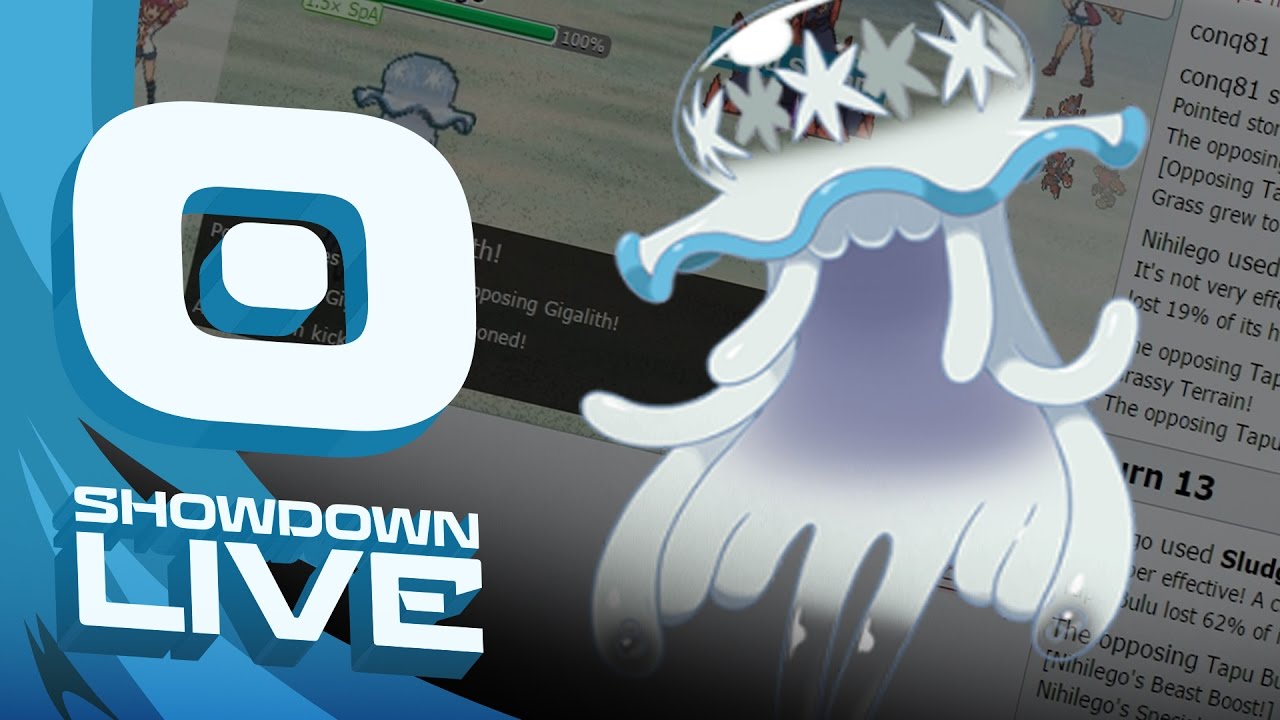 Pokemon Sun and Moon! Showdown Live: Enter Nihilego - Nihilego Showcase!