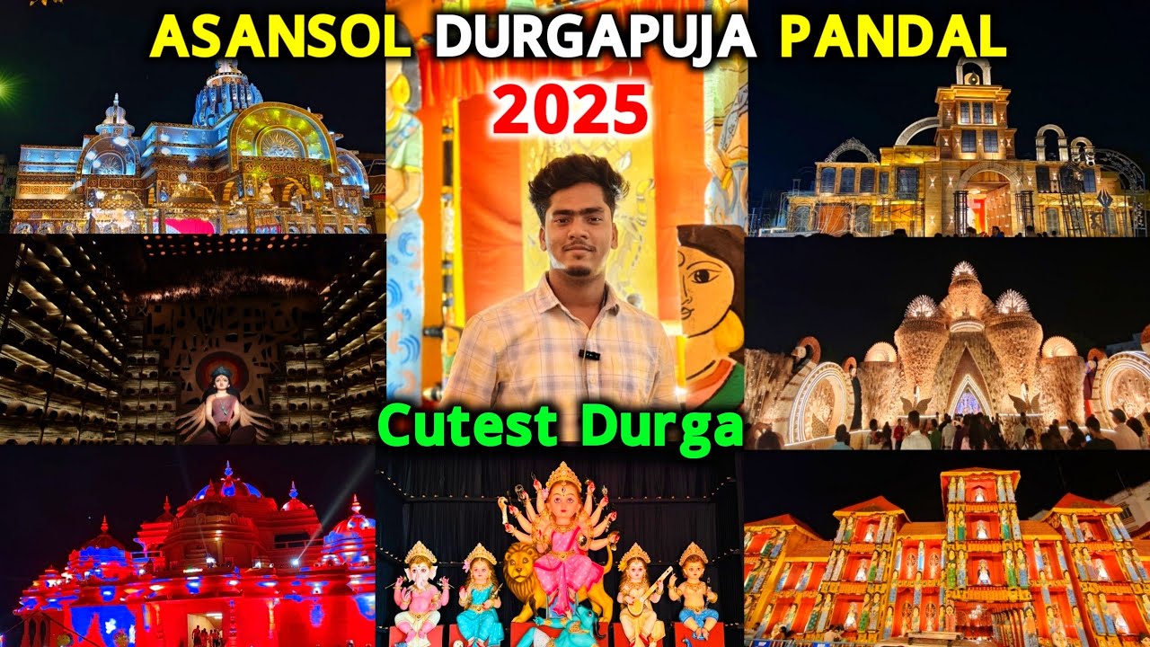 Asansol Durgapuja Pandal 2025 | Asansol all Durgapuja Pandal | Asansol Cutest Durga | Asansol
