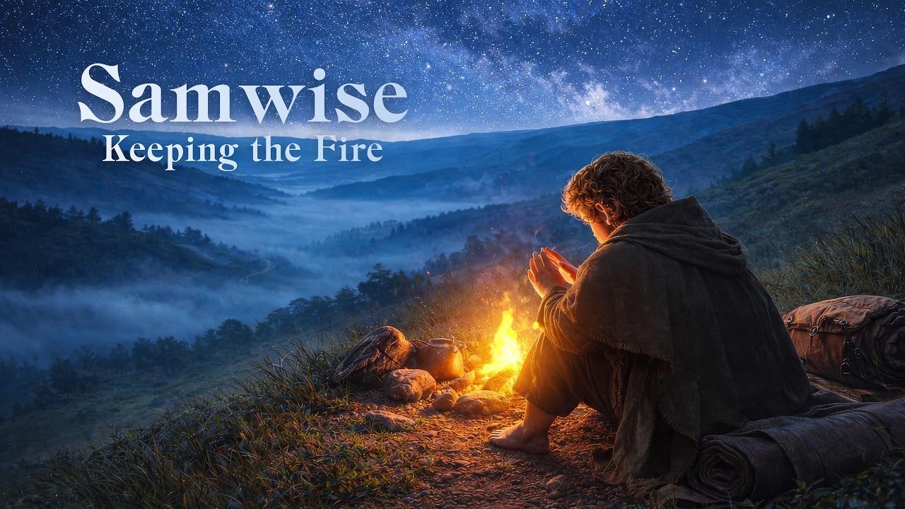 Peaceful Medieval Night Music for Deep Relaxation | Samwise Keeping the Fire