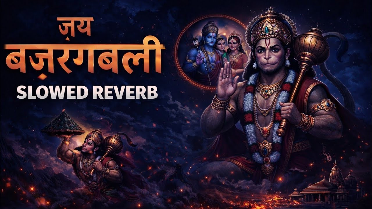 Jay Bajrangbali 🚩 Slowed Reverb Hanuman Bhajan | Night Vibes 🌙