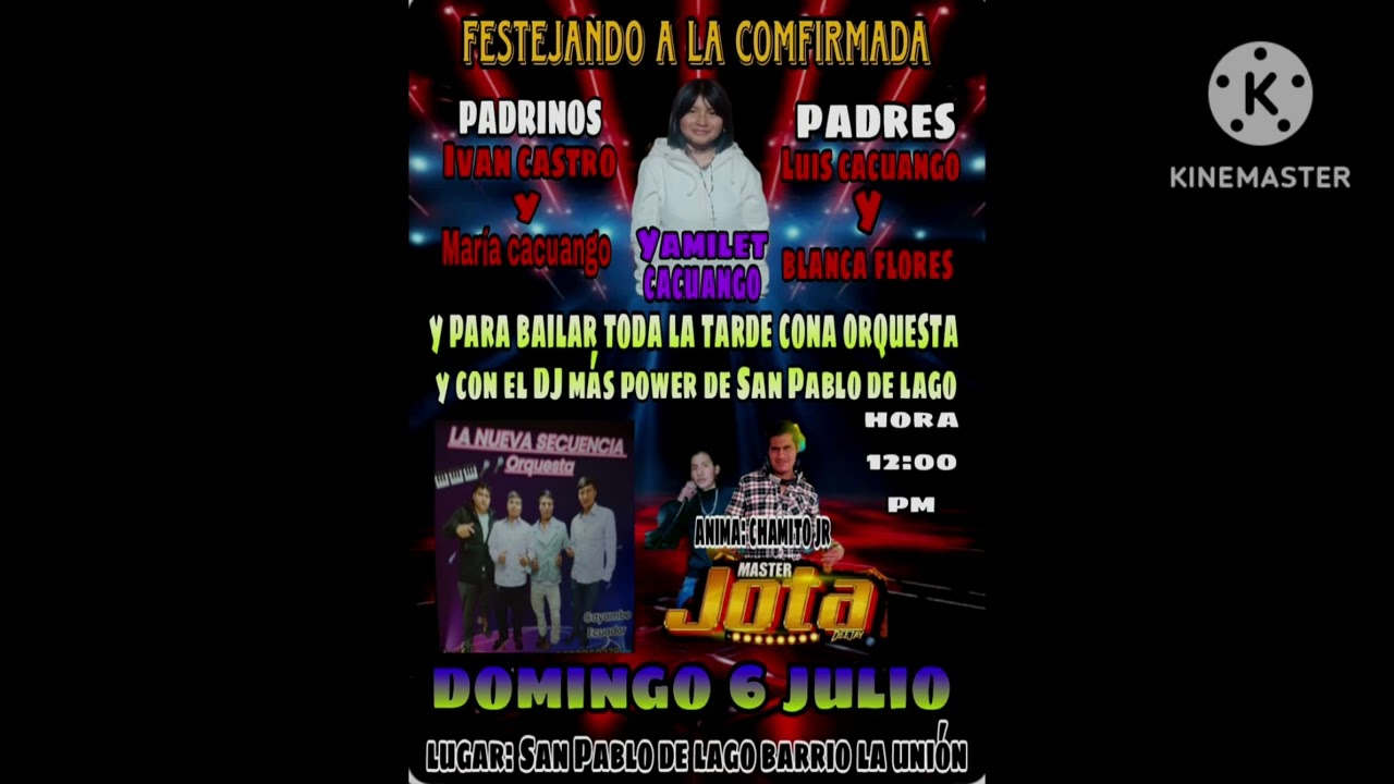 Master jota dj ft chamito JR voice over fiesta privada san Pablo de lago