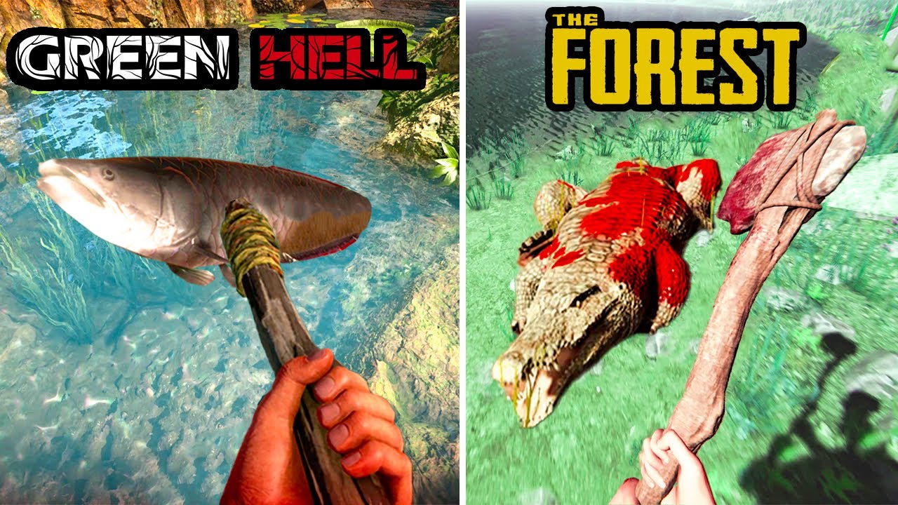 Green Hell vs The Forest - Attention to details, Physics and Animations comparison [4K]