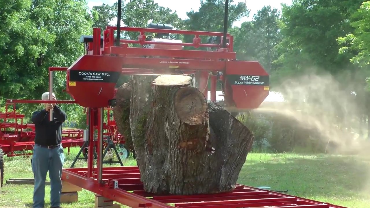 Sawing a Backyard Table on a Cooks 62