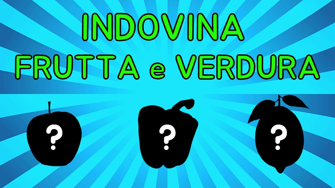 🍋 Indovina Frutta e Verdura dalla Sagoma 🍎