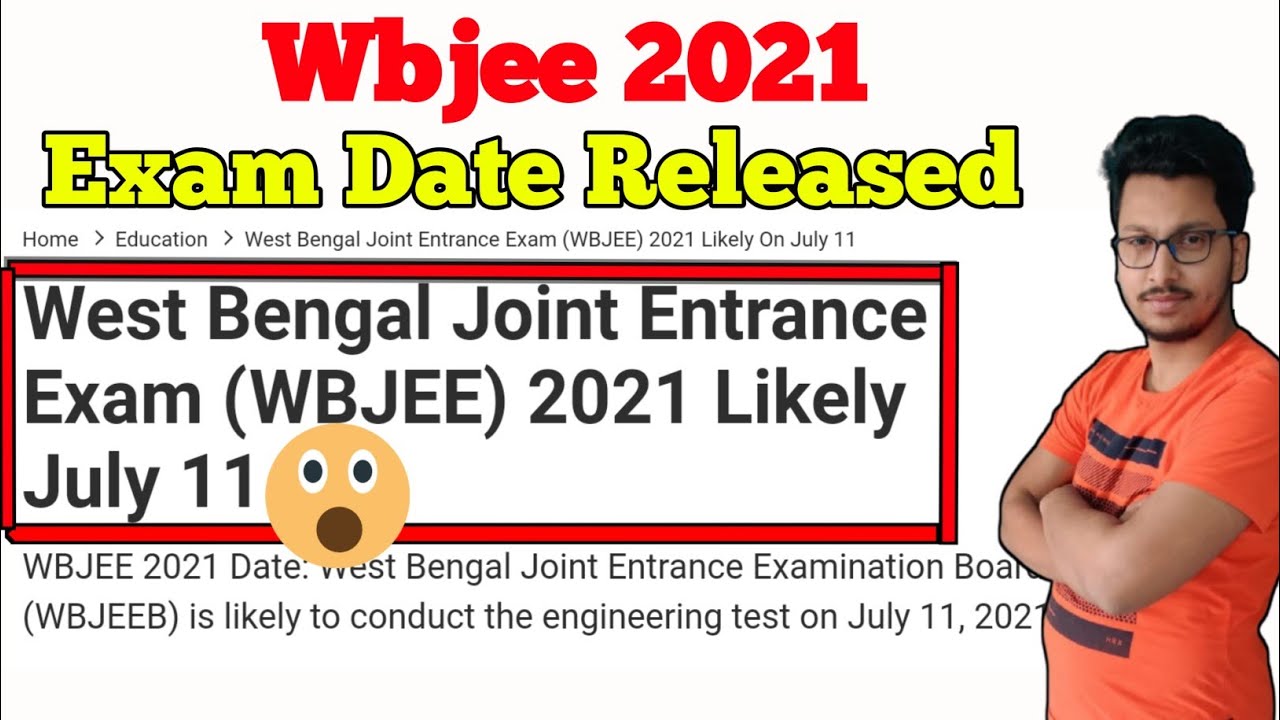 WBJEE 2021 Exam Date Released || Application Started Very Soon || Latest News For Wbjee 2021🥳🥳