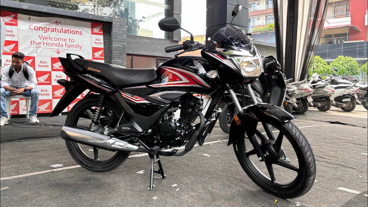 New 2024 Honda CB Shine 125 Full Walkaround Review 🔥 | Autotechinfo