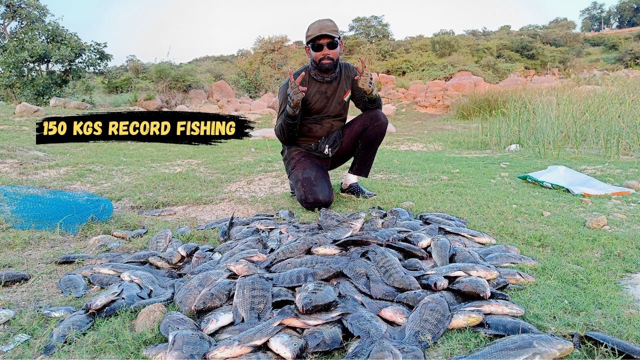 150 Kgs Record Tilapia fishing by Deccan Shikari team,Huge Tilapia fishing,tilapia fishing,Fishing