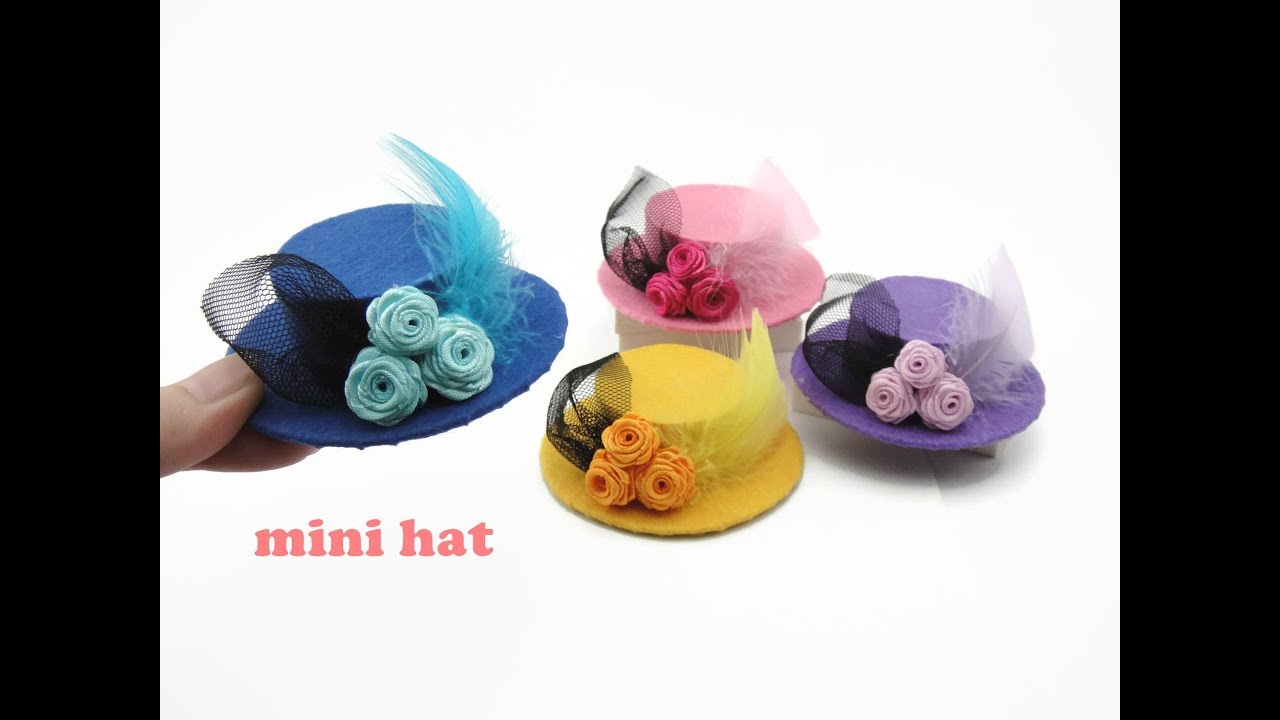 DIY Miniature Doll Mini Feather Hat - For Barbie!