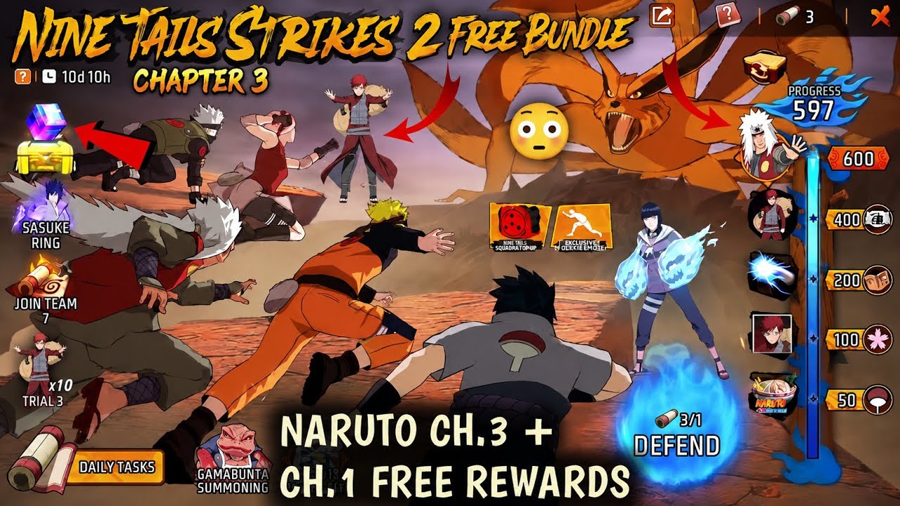 2 Free Bundles Naruto Ch.3 + Ch.1 Free Rewards 🤯 Naruto Chapter 3 Collab Event Free Fire 2026