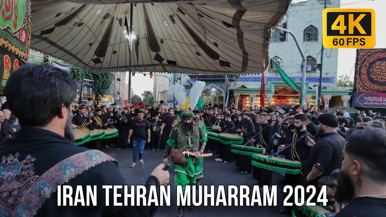 Muharram 2024 - Dowlatabad Tehran -Muharram Carnival Iran 2024  Nightwalk | محرم في دولت اباد