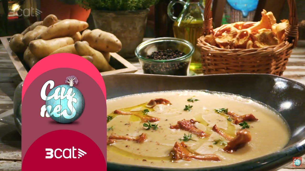 Crema de patates i rossinyols - Cuines