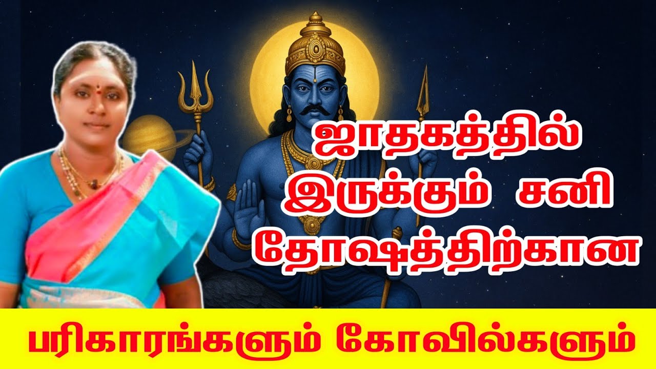 Shani Dosham and Oozhavini Dosham Remedies in Horoscope | Sani Dosham Remedies