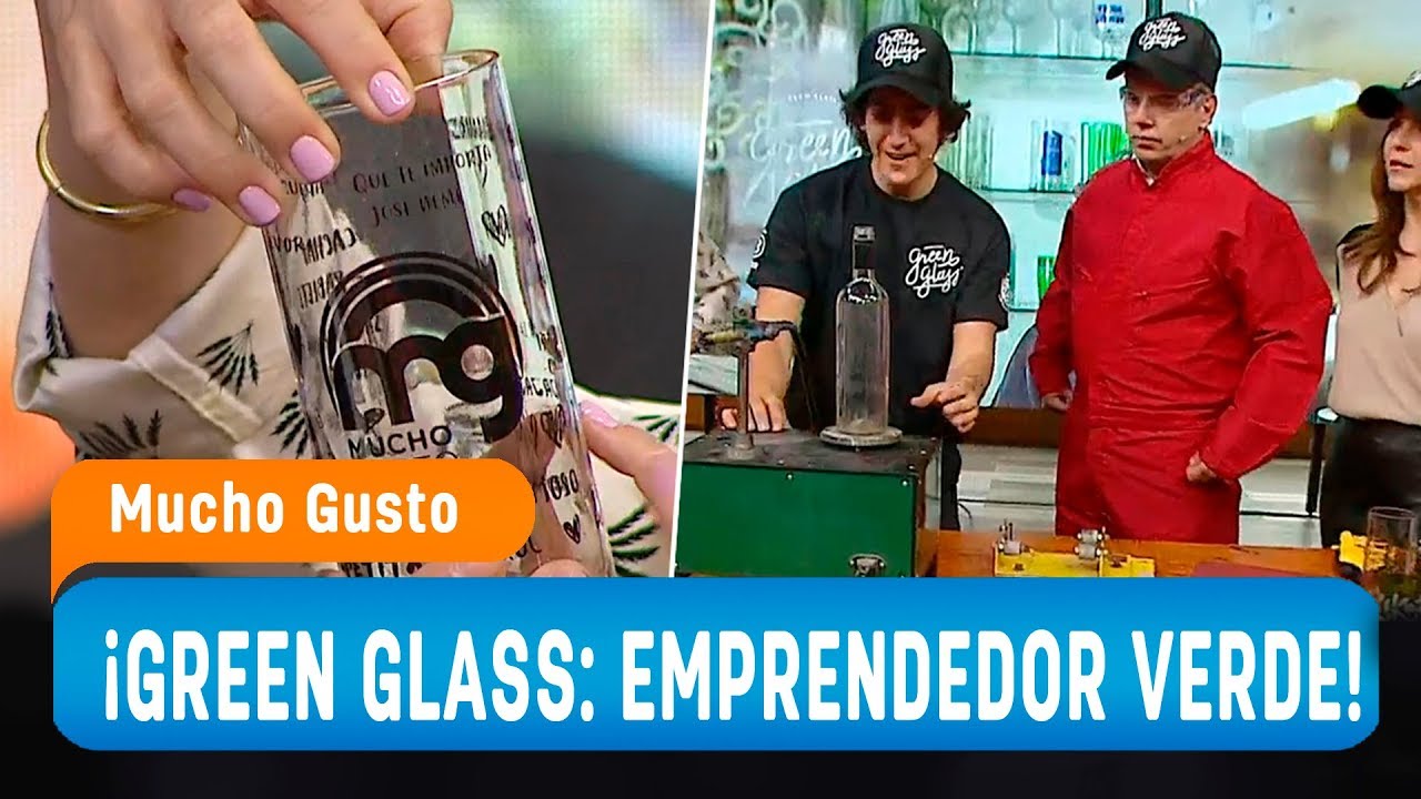 Emprendimiento recicla botellas y las convierte en originales vasos - Mucho Gusto 2019