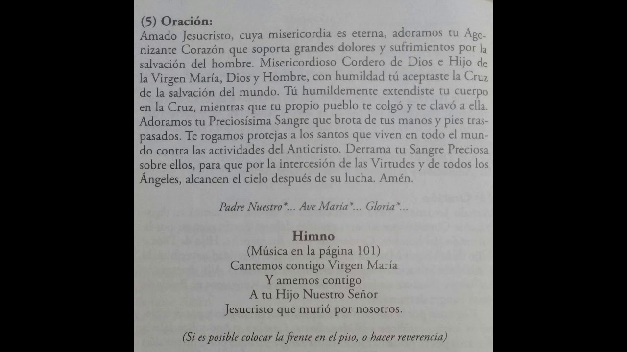 3.- ADORACIÓN A LA PRECIOSA SANGRE DE JESUCRISTO