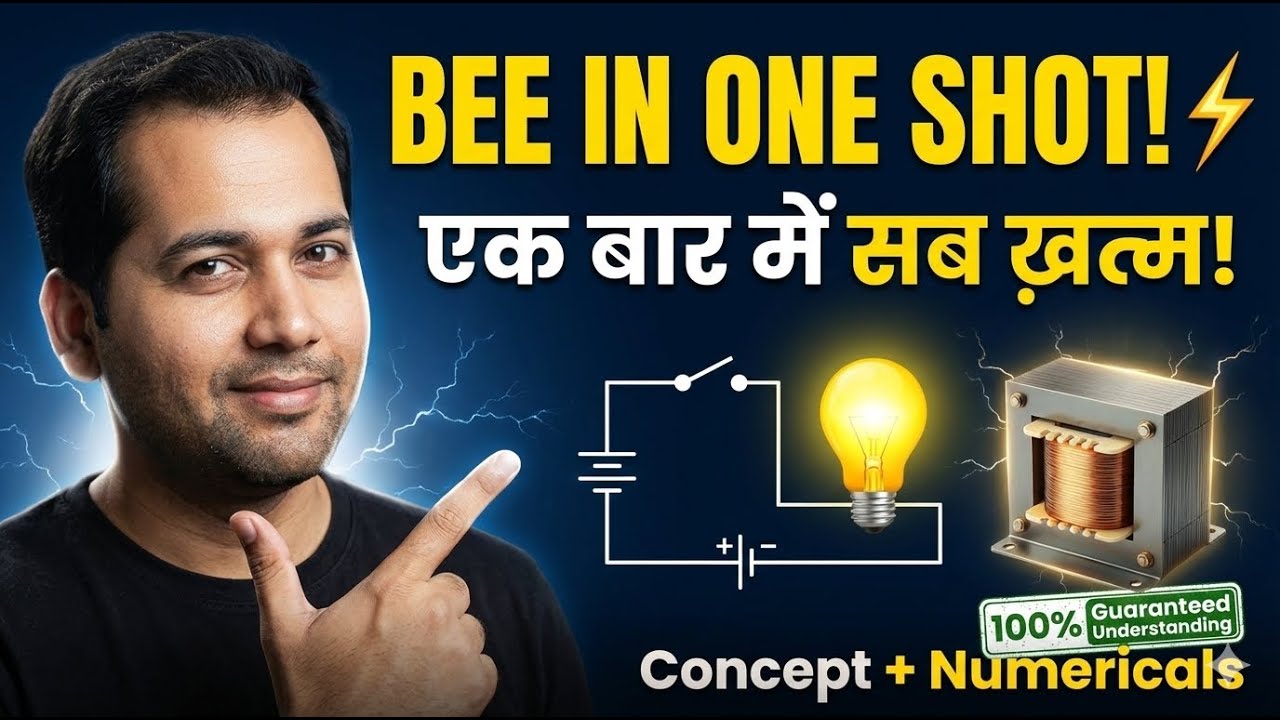 Basic Electrical Engineering in One Shot! ⚡ (Entire Course Unit 1 to 5)