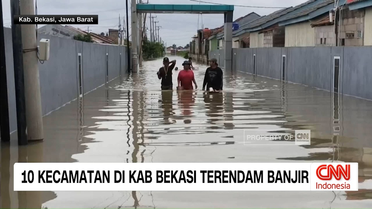 10 Kecamatan di Kab  Bekasi Terendam banjir