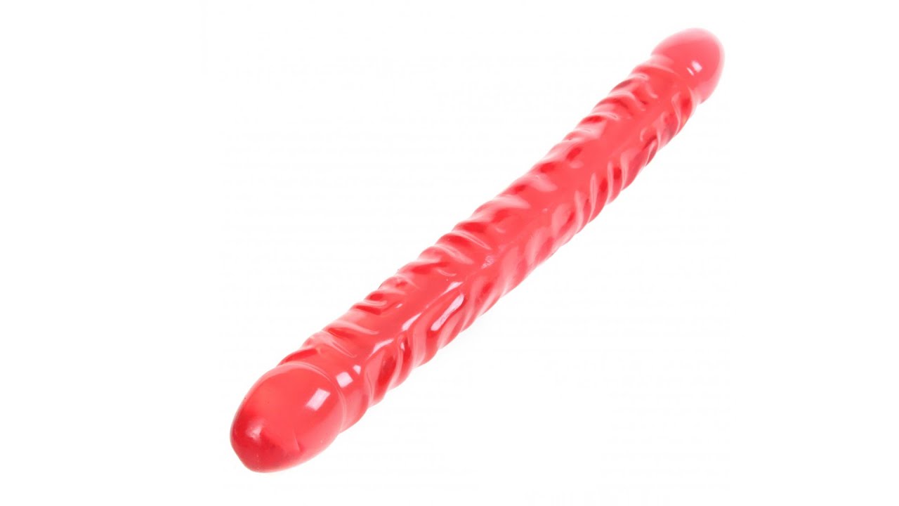 782421516307 Длинный гибкий двусторонний фаллос / Crystal Jellies 18 Inch Double Dildo in Pink