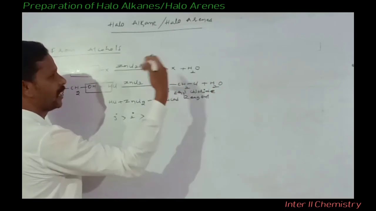 preparation of Halo alkanes Halo arenes