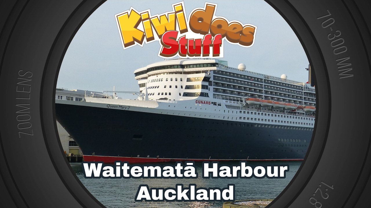 🔴LIVE Queen Mary 2 @ Waitematā Harbour | Kiwi Does Ship Spotting @ Auckland