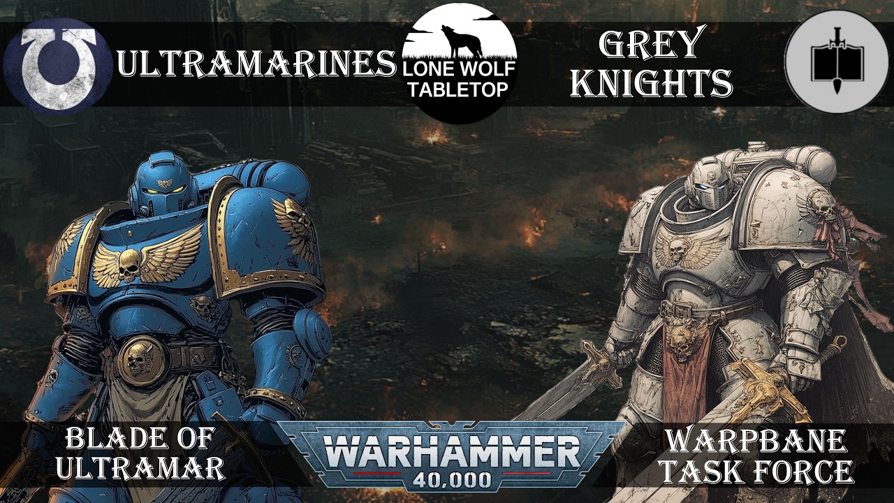 ULTRAMARINES vs GREY KNIGHTS - WH40K Battlereport #156 [GER/DE]