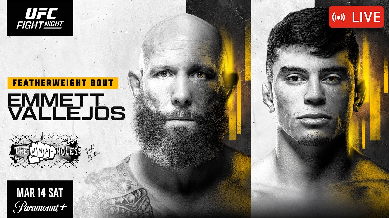 🔴UFC FIGHT NIGHT: JOSH EMMETT x KEVIN VALLEJOS | LIVE STREAM