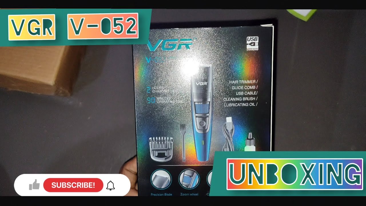 VGR V-052 trimmer Unboxing|RM 6 pro