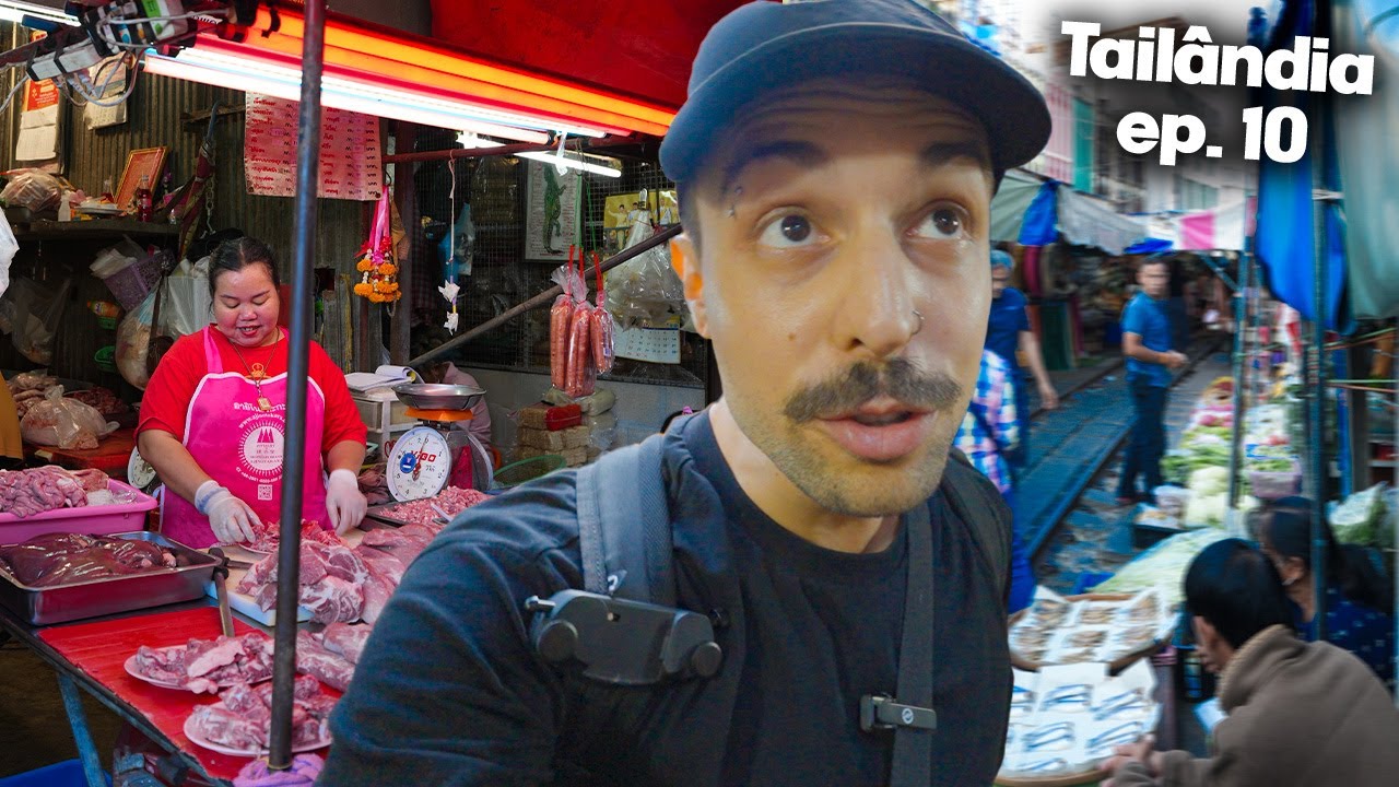 Como são os mercados mais EXÓTICOS da Tailândia