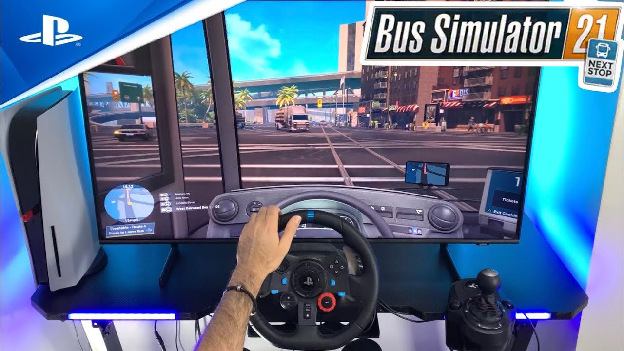 Bus simulator 21 Next Stop - Next gen gameplay | Logitech g29