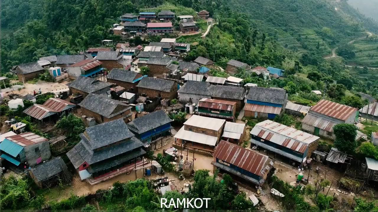 The Ramkot Village Bandipur-3 From Drone Shot The Most Beautiful Village