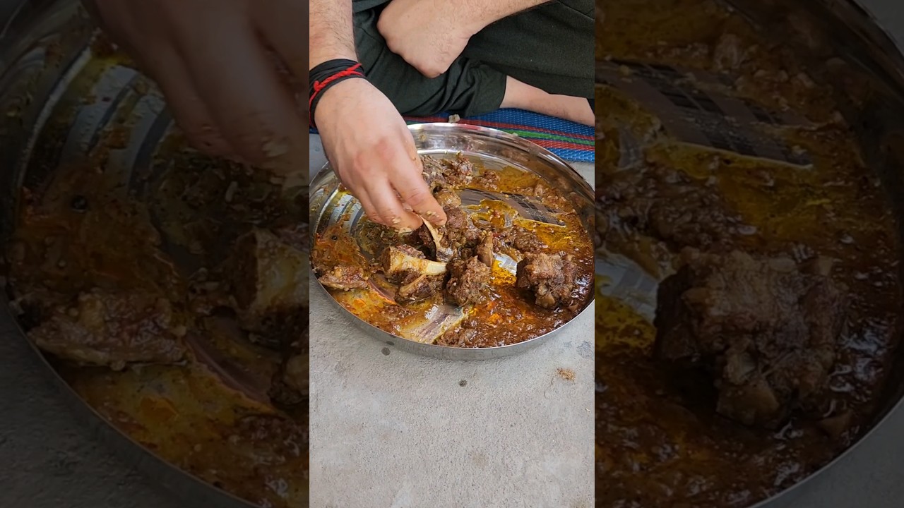 Yeah Mutton Toh Bhaut Theeka Hai #eating #Spicy #mutton #mukbang #asmreating #ticket2explore #shorts