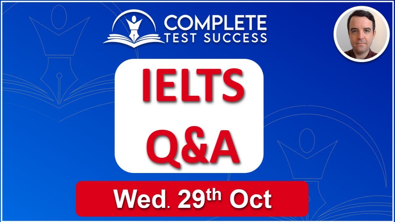 Вопросы и ответы по IELTS в прямом эфире с Ларом Райаном