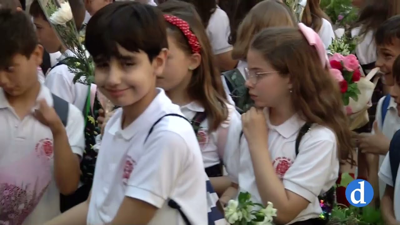 Los más pequeños de Toledo, los protagonistas de la ofrenda floral del Corpus Christi