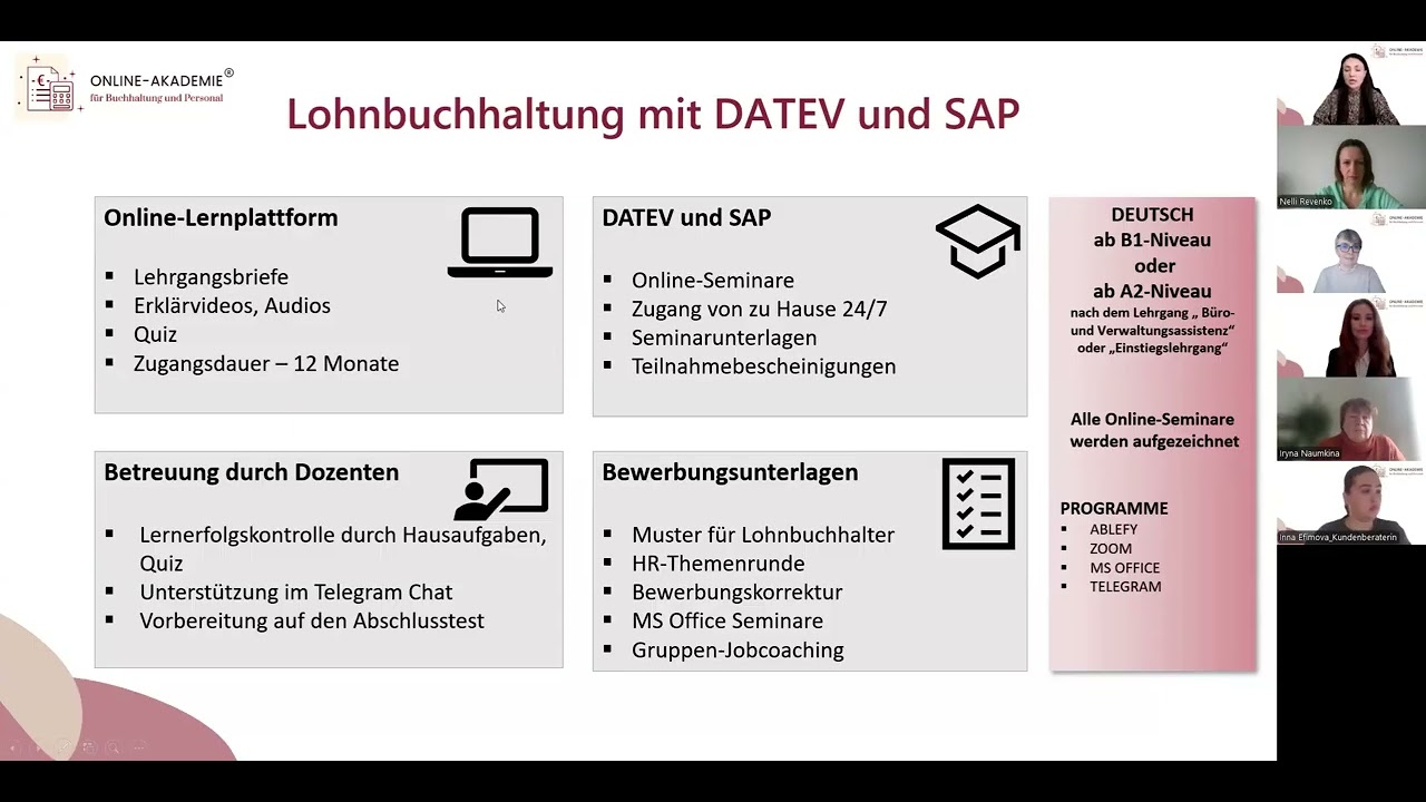 Kennenlernseminare Lohnbuchhaltung. Teil 1. 24.02.2026