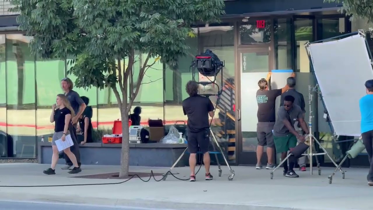 Behind the scenes on a TV Show