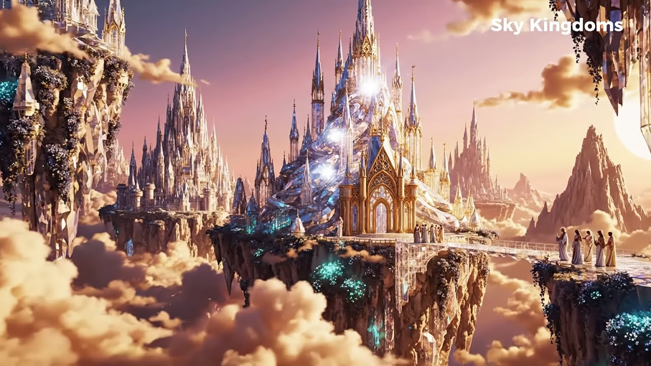 Heaven Breathes Here… | 4K Sky Kingdom Palaces with Gentle Celestial Soundscapes