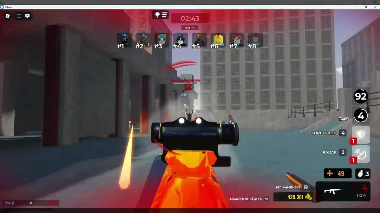 je teste le meilleur jeu d'arme sur roblox