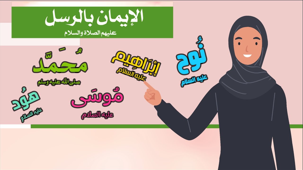 الإيمان بالرسل عليهم الصلاة والسلام - توحيد - الصف الثالث الابتدائي - الفصل الدراسي الثاني