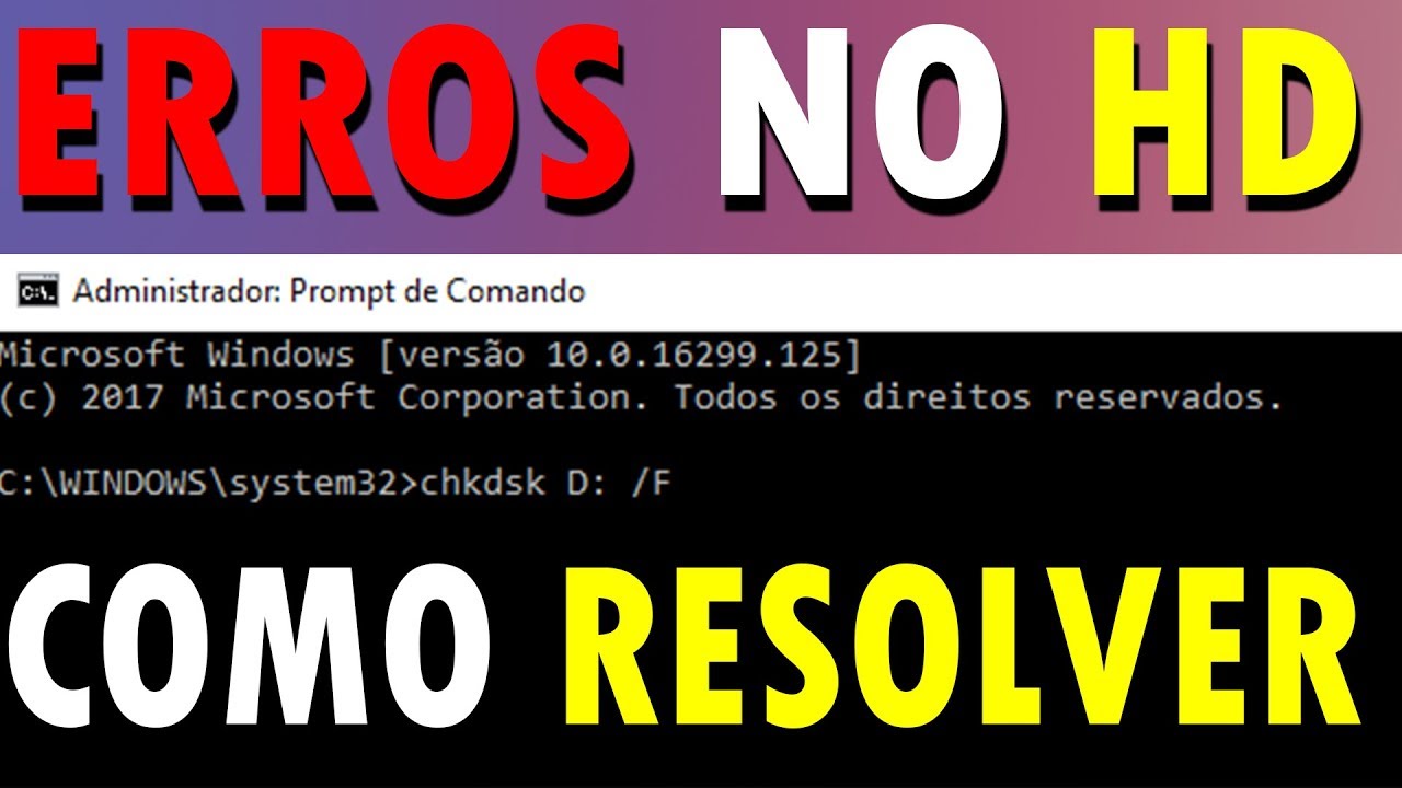 Corrigir Arquivos Corrompidos No Hd Pelo Cmd