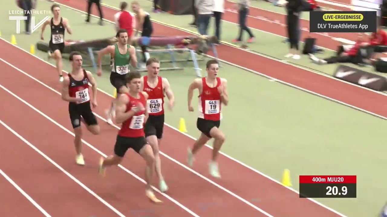 Dramatischer Zieleinlauf &uuml;ber die 400 Meter